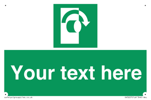 Custom Turn Clockwise Sign